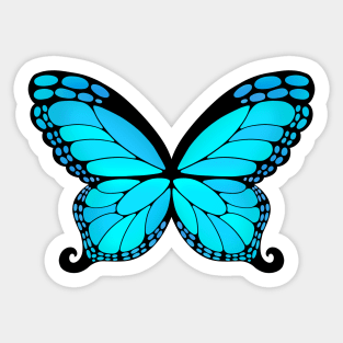 Blue Butterfly Wings Sticker